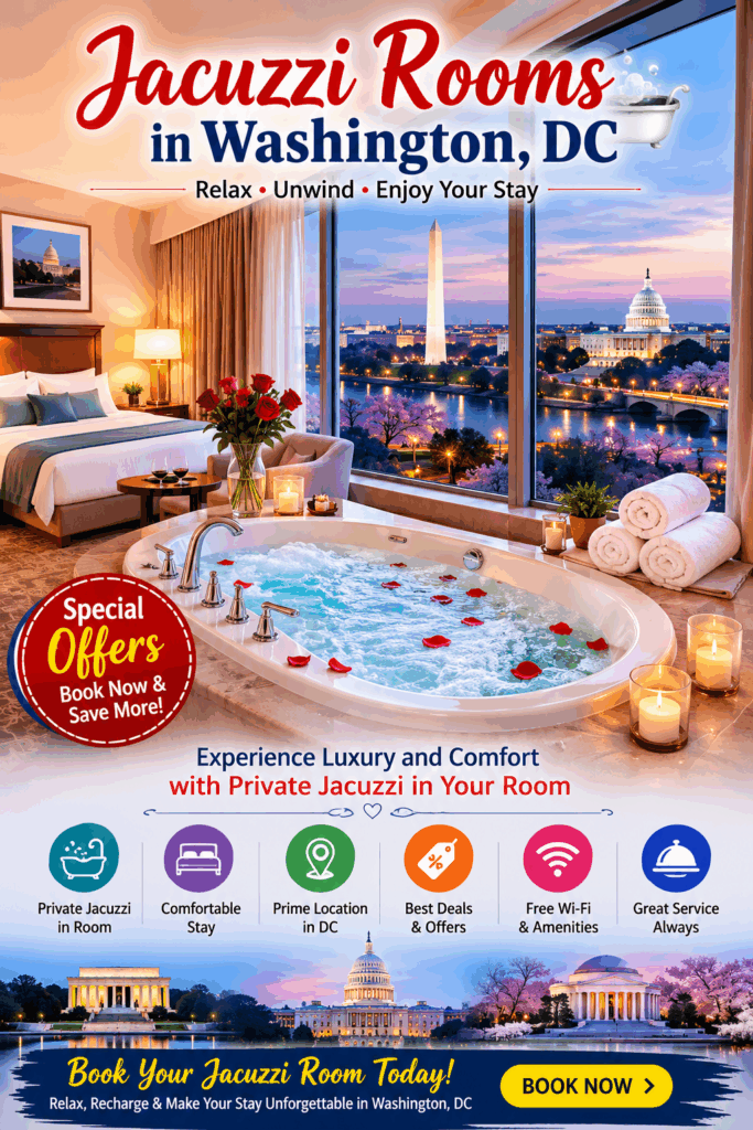 Jacuzzi Hotel Rooms in Washington DC