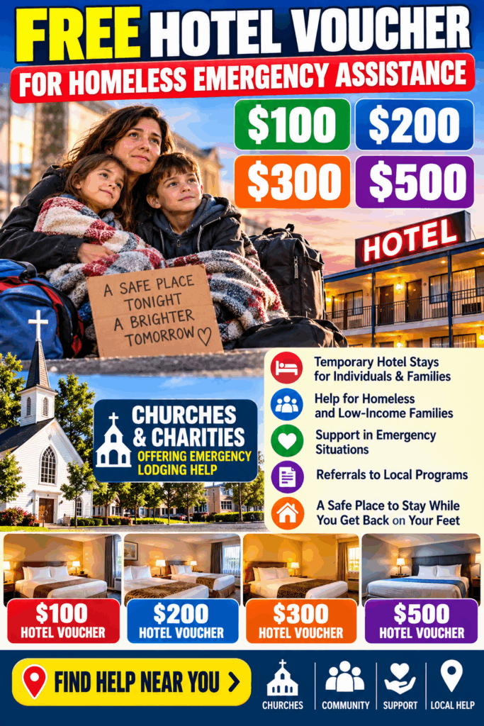 Hotel Voucher for Homeless Emergency Assistance